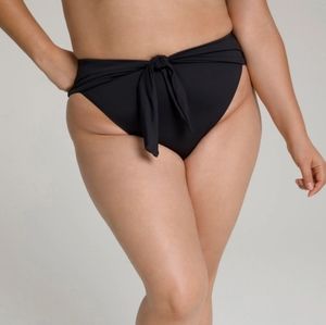 NWT Good American Black Waist Cincher Bikini Bottoms, size 8 = 5X